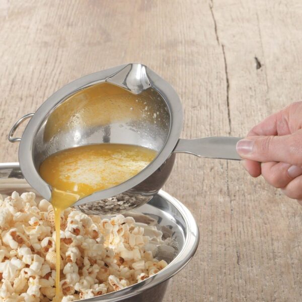 RSVP International Double Boiler Collection Stainless Steel, Dishwasher Safe, 2 Cup