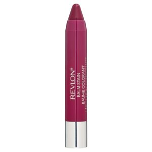 Revlon Lip Balm, Tinted Lip Stain, Face Makeup with Lasting Hydration, Infused with Shea Butter, Mango & Coconut Butter, Shimmer Finish, 030 Smitten, 0.01 Oz