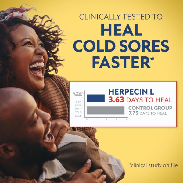 Herpecin L Lip Balm Stick with SPF30 and Lysine; Protects & Treats Cold Sores & Fever Blisters, Chapped Lips, 0.1oz - 2 Pack