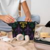 Linen Makeup Bag For Women, Waterproof Travel Cosmetic Organizer Lightweight Zipper Travel Toiletry Bag Organizer 3d Fleur De Lis Mardi Gras Makeup Brushes Storage Bag