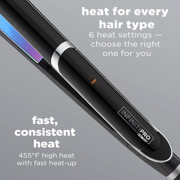 INFINITIPRO BY CONAIR Rainbow Titanium Flat Iron, 1-inch