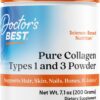 Doctor's Best Pure Collagen Types 1 & 3, Promotes Healthy Skin Hair & Nails – Bone & Joint Support, 7.1 Ounce (Pack of 1)