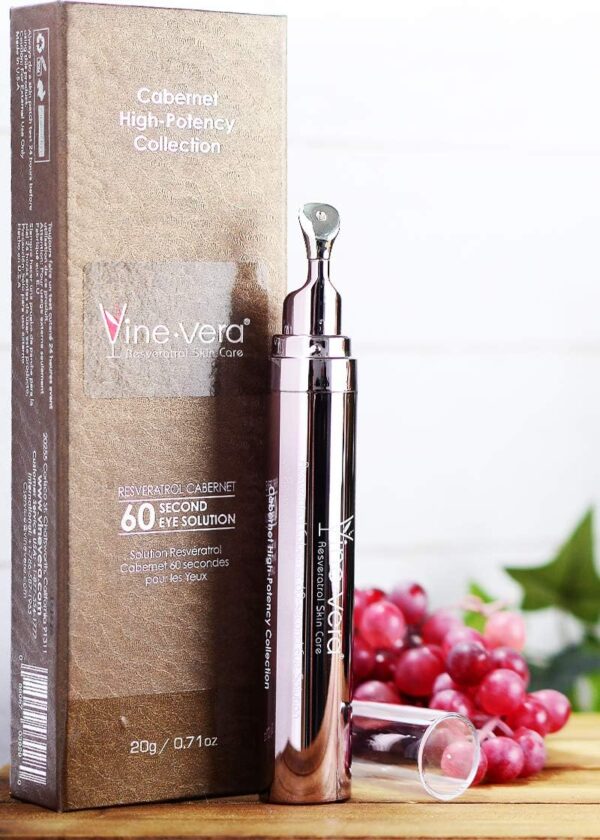 Vine Vera Resveratrol Cabernet 60 Second Eye Solution - Anti Aging Cream for Women - 20g/ 0.71oz