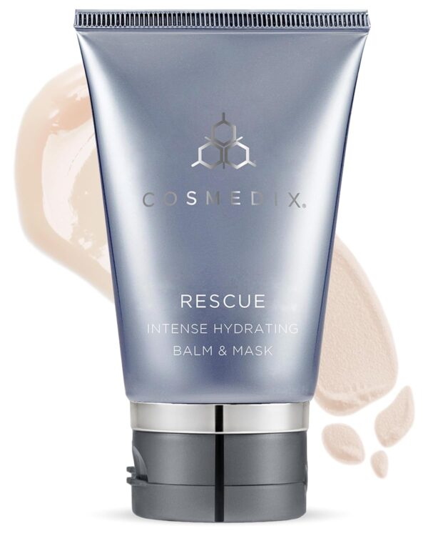 COSMEDIX Rescue Intense Hydrating Facial Mask Skincare - Ultra-Nourishing Overnight Face Mask for Sensitive, Dry & Chapped Skin - Gentle Moisturizing Balm for Radiant, Healthy-Looking Glow
