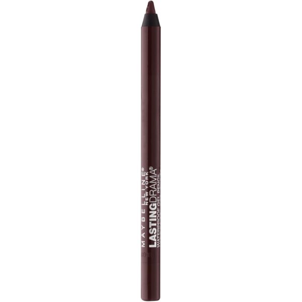 Maybelline Eyestudio Lasting Drama Waterproof Matte Gel Pencil Brown Eyeliner Makeup, Glazed Toffee, 1 Count