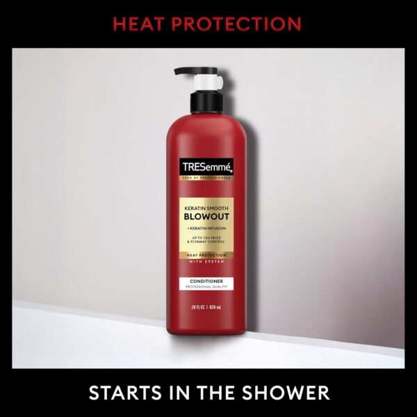 TRESemmé Keratin Smooth Conditioner 4 pack for Frizzy Hair, Formulated with Lamellar-Discipline, 28 Fl Oz