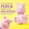 Lip Smacker Squishmallows Moisturizing Lip Balm, Fun Soft Squishy Collectible Top, Grape Flavored Hydration - Patty