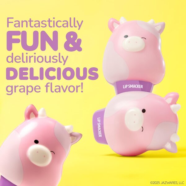 Lip Smacker Squishmallows Moisturizing Lip Balm, Fun Soft Squishy Collectible Top, Grape Flavored Hydration - Patty