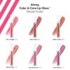 Almay Color & Care Hydrating Lip Gloss, Soft Natural Hues, Prebiotic Complex, Hyaluronic Filling-Sphere Technology, 100 Pink Twilight, 0.1 Fl Oz