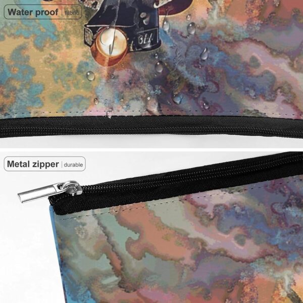 Toiletry Bag for Women Beautiful Steam Train Cosmetic Bag Portable Capacity Travel Makeup Bags with Zipper Lightweight Cute Beauty Makeup Organizer for Traveling, Accessories, Essentials