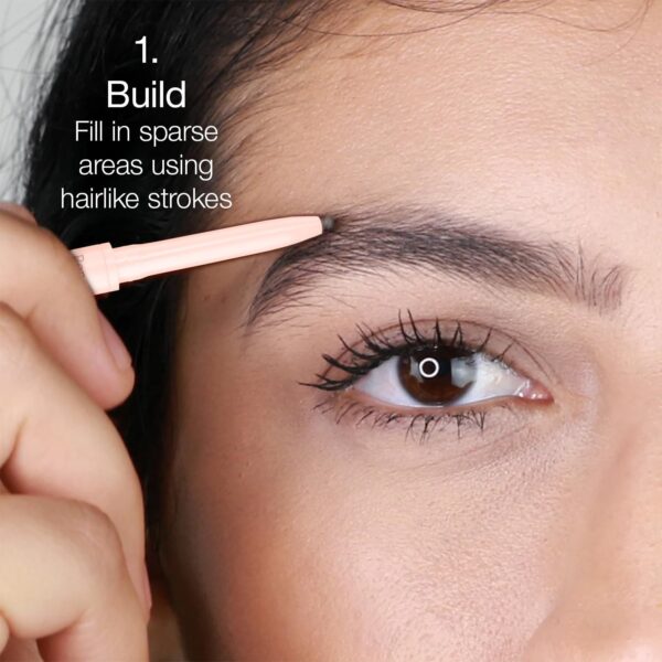 Mineral Fusion Retractable Brow Pencil, Shape & Define Eyebrow Pencil with Blending Spoolie Brush, Velvety Smooth & Natural Eye Makeup, Blonde, 0.003 oz