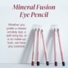 Mineral Fusion Eye Pencil, Black Eyeliner with Soothing Chamomile, Meadowfoam & Vitamin E, Velvety Smooth, Hypoallergenic Eye Makeup to Line & Define, Long-Lasting Eyeliner Pencil, Coal, 0.04 Oz