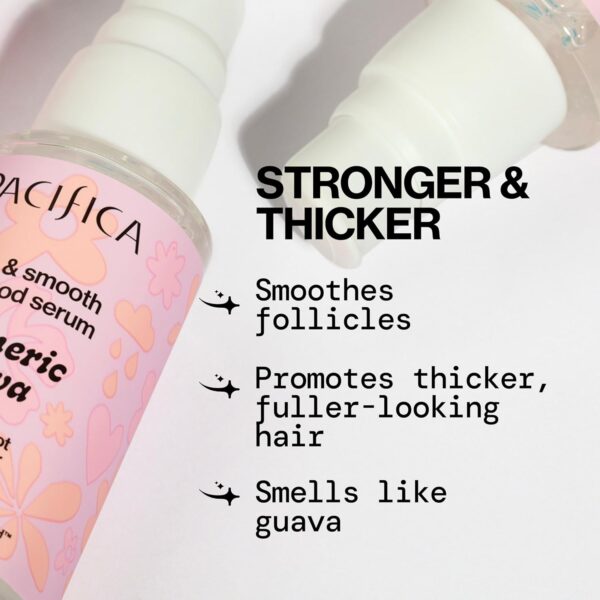 Pacifica Invisible Calming Hair Serum, Frizz Control & Hair Thickening Treatment for Fuller-Looking Hair – Unscented Leave-In Scalp Serum with Peptides, Biotin & Caffeine 1 fl oz, Vegan & Cruelty-Free