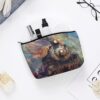 Toiletry Bag for Women Beautiful Steam Train Cosmetic Bag Portable Capacity Travel Makeup Bags with Zipper Lightweight Cute Beauty Makeup Organizer for Traveling, Accessories, Essentials