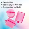 Conair Foam Hair Rollers - Heatless hair curlers - Foam Rollers - Heatless Hair rollers in Large - Pink - 9 Count w/storage case