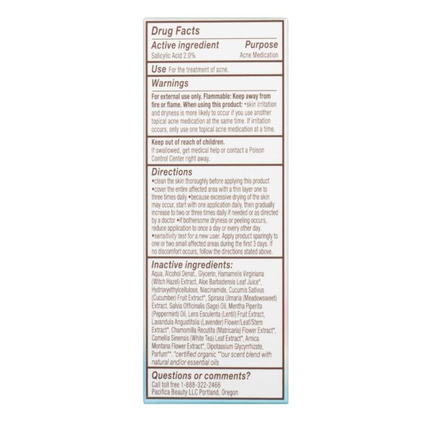 Pacifica Acne Spot Treatment & Pimple Cream – Dry It Out Gel with 2% Salicylic Acid, Witch Hazel, Niacinamide – Dries Blemishes Overnight, Fights Breakouts & Redness, For Teens & Adults, Vegan Clean