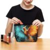 Toiletry Bag for Women Fire And Water Phoenix Cosmetic Bag Portable Capacity Travel Makeup Bags with Zipper Lightweight Cute Beauty Makeup Organizer for Traveling, Accessories, Essentials