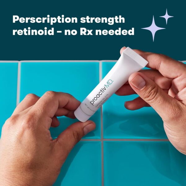 ProactivMD Adapalene Gel Acne Treatment - Prescription Strength Retinoid For Face and Body Acne, Paraben Free, .1% Solution, 0.5 oz