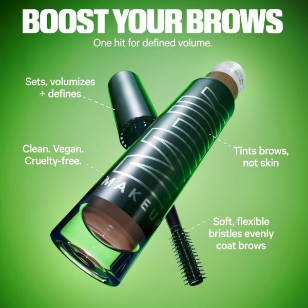 Milk Makeup KUSH High Roll Defining & Volumizing Longwear Tubing Brow Tint - Up to 24-Hour Wear - Vegan, Cruelty Free