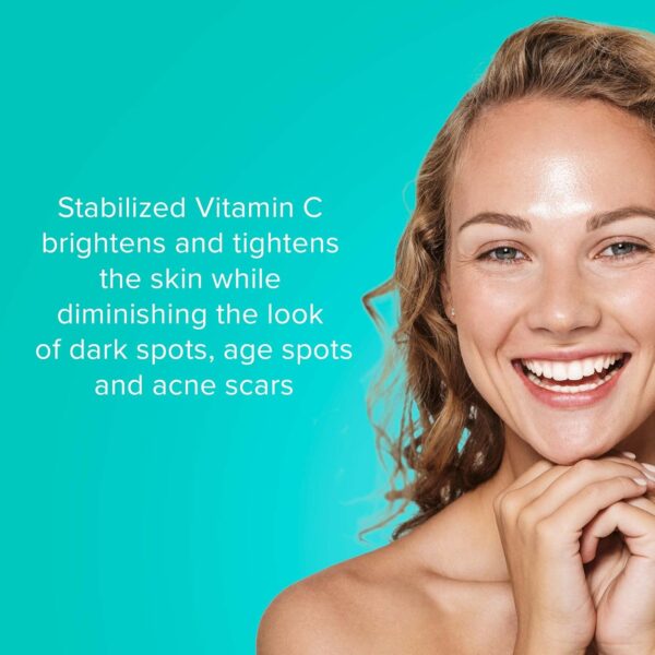 ClarityRx C-Results Vitamin C Brightening Face Serum, Natural Plant-Based Anti-Aging Facial Treatment for Dark Spots & Acne Scars