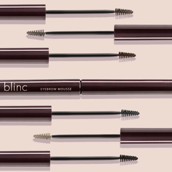 Blinc Eyebrow Mousse, Extreme Hold Tinted Eyebrow Gel with Peptides and Vitamins A & E, Natural Finish, Long-Wearing, Waterproof, Vegan, Gluten-Free & Cruelty-Free, 4.7mL/ 0.16 Fl. Oz