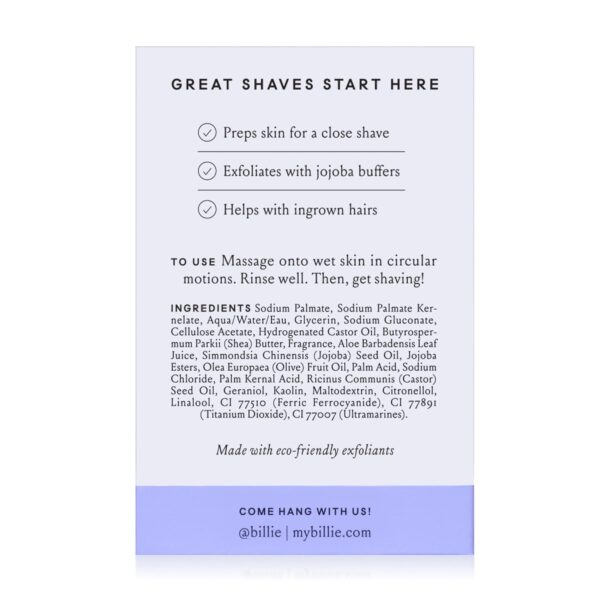 Billie Body Buffer - Pre-shave Exfoliating Bar - 3.5 oz