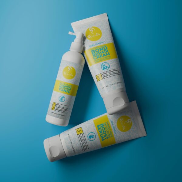 Curls So So Thique Thinning Hair Treatment Tonic - 8 fl oz, Promotes Fuller-Looking, Stronger Hair, Strengthens & Hydrates Scalp with Biotin, Caffeine & Peppermint Oil, Easy Absorption