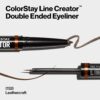 REVLON Liquid Eyeliner & Smoky Kohl Pencil, ColorStay Line Creator Eye Makeup, Waterproof & Transferproof, 152 Leathercraft, 0.004 oz