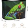 Toiletry Bag for Women Red Eyed Tree Frog Cosmetic Bag Portable Capacity Travel Makeup Bags with Zipper Lightweight Cute Beauty Makeup Organizer for Traveling, Accessories, Essentials