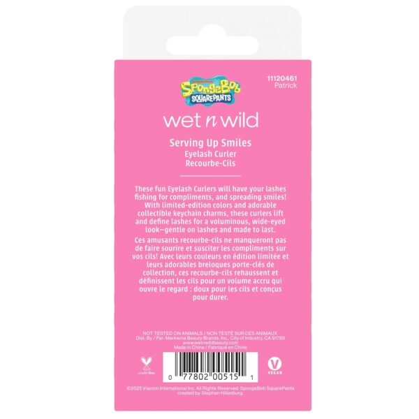 wet n wild Eyelash Curler & Charm, Gentle Silicone Cushion Pad, Curls & Lifts Lashes – Patrick