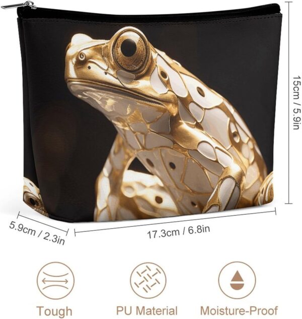 71Bsr3YyfeL._AC_SL1500_.jpg Makeup Bag for Women Cosmetic Bags Heavy Industry Frog Travel Toiletry Bag Cute Zipper Make Up Bags Large Capacity Make Up Case Organizer Portable Makeup Pouch for Travelling Gift