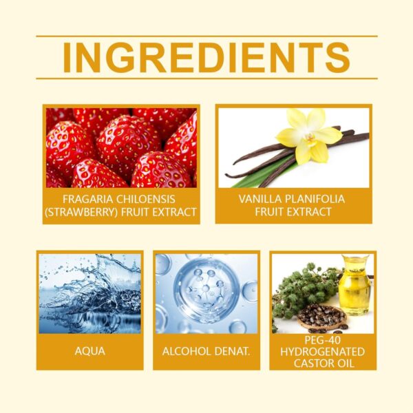 iiniim Unisex Vanilla Perfume Body Spray 88ML for Women and Men Long Lasting Fragrance Sweet Comfortable Lightweight Non Greasy Fresh Scent All Day Wear Yellow One Size