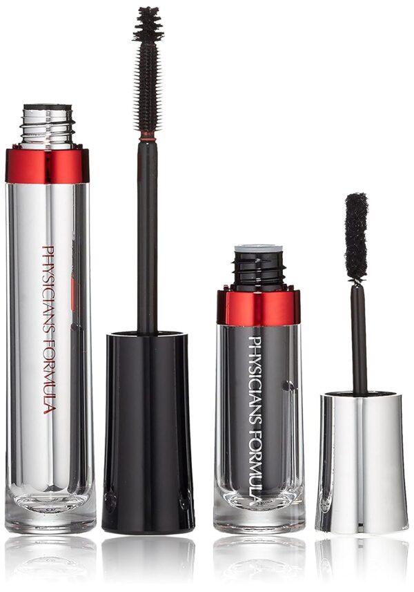 Physicians Formula Eye Booster Volumizing and Lengthening Mascara Instant Doll Lash Extension Kit, Ultra Black, Hypoallergenic, Dermatologist Tested, Clinically Tested, Cruelty Free