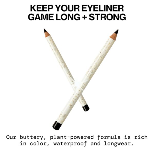 Pacifica Waterproof Eyeliner Pencil Jet Black Eye Liner Longwear, Smudge-Proof, Vegan & Cruelty-Free Eye Makeup Vegan & Cruelty-Free (Shade Jet Black) Ophthalmologist Tested