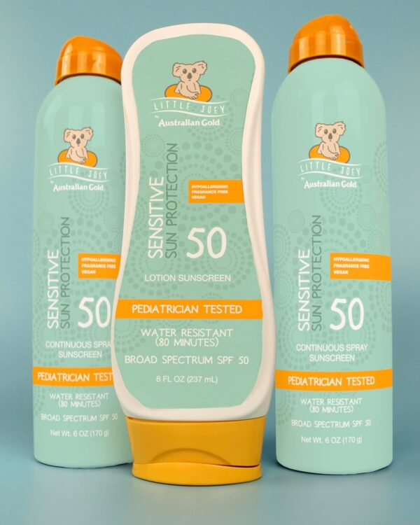 Australian Gold Little Joey Sunscreen Lotion SPF 50, 8 Ounce | Hypoallergenic & Fragrance Free | Broad Spectrum | Water Resistant | Vegan | Pediatrician Tested