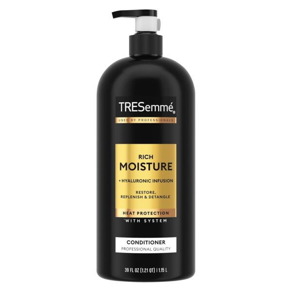 TRESemmé Rich Moisture Moisturizing Conditioner with Pump for Dry Hair Formulated With Pro Style Technology 39 Fl Oz