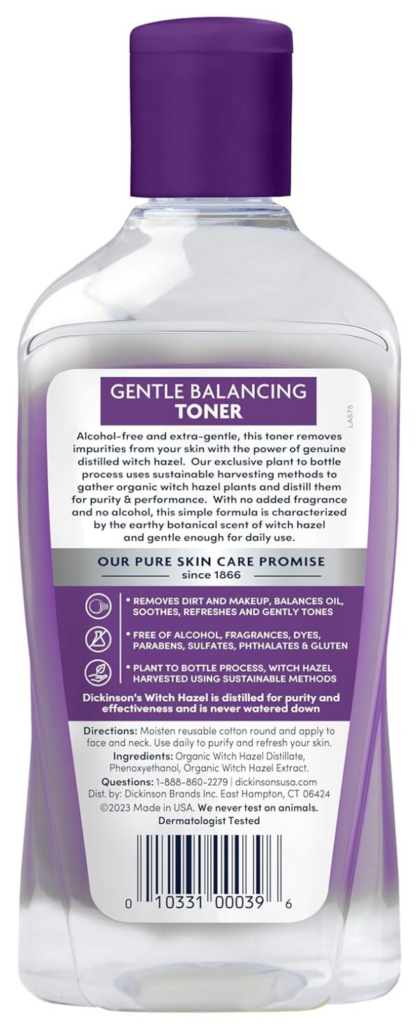 Dickinson's Alcohol Free Gentle Balancing Toner, 16 Fl Oz