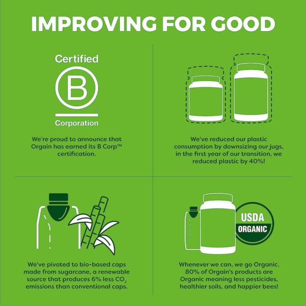 Orgain Hydrolyzed Collagen Peptides + Prebiotic & Probiotics Powder for Women & Men, 20g Grass Fed Collagen, 1 Billion CFU - Supports Digestive, Hair, Skin & Joint Health, Non-GMO, Type I & III, 1lb