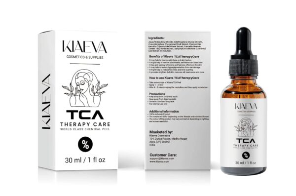 TCATherapyCare Solution Acid Peel 60% for Acne Treatment and Dark Spot Fading, Wrinkles & Fine Lines and Suitable for Blackhead-Prone Skin, 1oz With NEUTRALIZER (100ML)