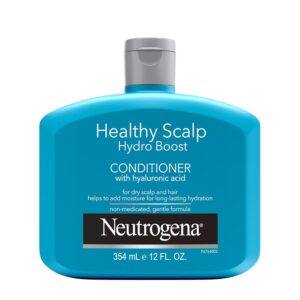 Neutrogena Moisturizing Healthy Scalp Hydro Boost Conditioner for Dry Hair and Scalp, with Hydrating Hyaluronic Acid, pH-Balanced, Paraben & Phthalate-Free, Color-Safe, 12 Fl Oz