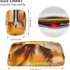 Tropical Beach Palm Tree Sunset Pencil Pouch Large Capacity Pencil Case Leather Cosmetic Bag Office Desk Organizer Coin Pouch Portable Zipper Toiletry Bag for Travel Outdoor