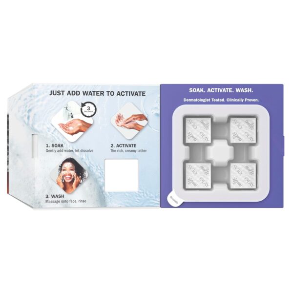 Olay Cleansing Melts + Retinol Face Cleanser, 64 ct. total (2 x 32 ct.), Water-Activated Face Wash to Clean, Tone, and Refresh