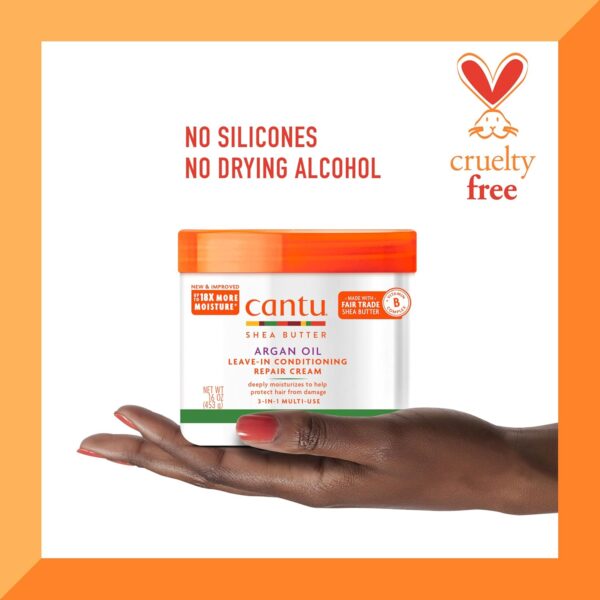 Cantu Leave-In Conditioning Repair Cream with Argan Oil, 16 oz (Pack of 2)