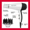 REVLON Volume Booster, Hair Dryer with Curl Enhancing Diffuser | Increase Volume, Decrease Frizz and Damage, Fast Drying, 1875 Watts (White)