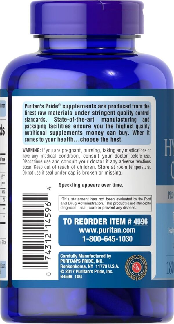 Puritan's Pride Hydrolyzed Collagen 1000 mg - 180 caplets Protein Supplement