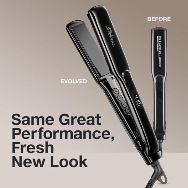 Paul Mitchell Smooth+ Ceramic Flat Iron, Adjustable Heat Settings, for Smoothing + Straightening