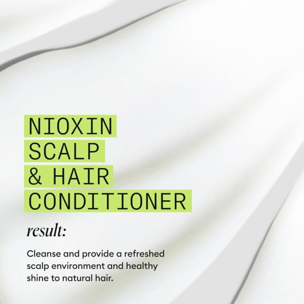 Nioxin System 2 Scalp + Hair Thickening Conditioner for Natural Hair with Progressed Thinning | Boost Hair Density with Niacinamide & Biotin | Refreshed Scalp with Healthy Shine