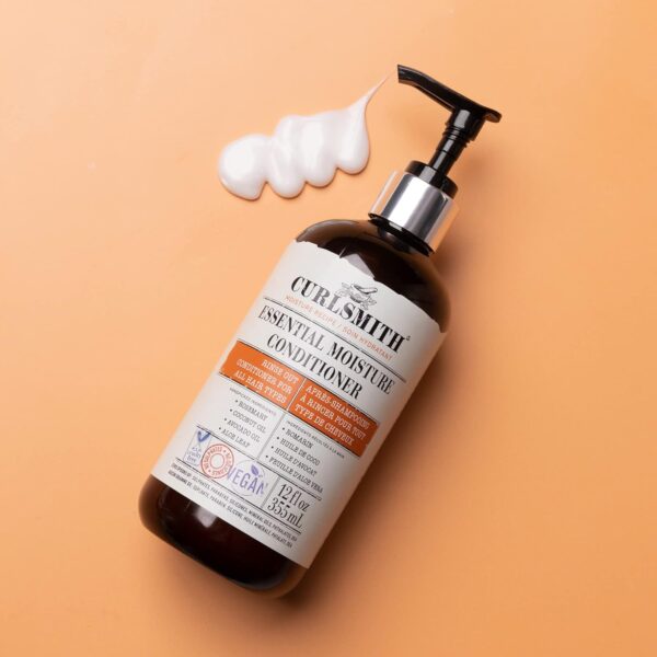 CURLSMITH - Essential Moisture Conditioner, Lightweight Frizz Control for Wavy, Curly and Coily Hair, Vegan