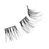 KISS imPRESS Falsies Press On Self Adhesive Eyelashes, 10mm-12mm Natural Volume Press On Lashes, Black, No Glue Needed, Invisible Band, 12 Lash Clusters - Classy