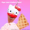 Lip Smacker Hello Kitty Lip Balm, Ice Cream Flavored Moisturizing, Smoothing Soft Shine, Hydrating & Protecting Fun Tasty Flavors, Cruelty-Free - Ice Cream(Packaging may vary)